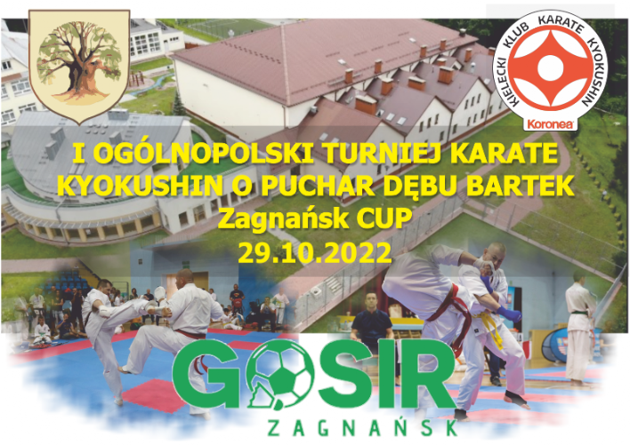 Turniej w Zagnańsku - 29.10.2022 Kielecki Klub Karate Kyokushin - Koronea